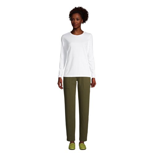 Le T-Shirt Supima® Ras-de-Cou Manches Longues, Femme Stature Standard image number 3