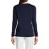 Women's Petite Relaxed Supima Cotton Long Sleeve Crew Neck T-Shirt, Back