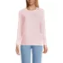 Petite Supima Cotton Long Sleeve Crewneck T-Shirt, Front