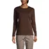 Supima Cotton Long Sleeve Crewneck T-Shirt, Front