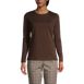 Women's Petite Relaxed Supima Cotton Long Sleeve Crew Neck T-Shirt, Front