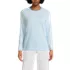 Petite Supima Cotton Long Sleeve Crewneck T-Shirt, Front