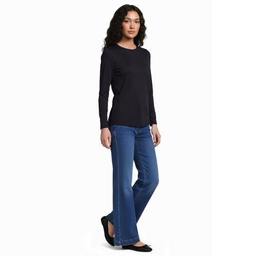 Supima Cotton Long Sleeve Crewneck T Shirt view 5