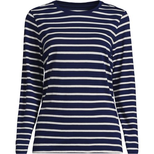 Deep Sea/Ivory Breton Stripe
