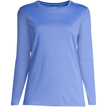 Le T-Shirt Supima® Ras-de-Cou Manches Longues, Femme Stature Standard image number 4