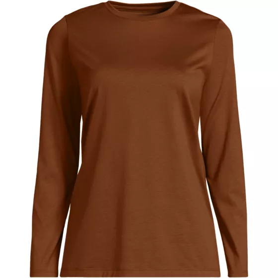 Supima Cotton Long Sleeve Crewneck T-Shirt - primary