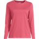 Women's Petite Relaxed Supima Cotton Long Sleeve Crew Neck T-Shirt, Front