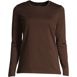 Women's Petite Relaxed Supima Cotton Long Sleeve Crew Neck T-Shirt, Front