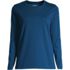 Petite Supima Cotton Long Sleeve Crewneck T-Shirt, Front
