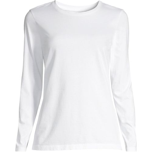 Women's Relaxed Supima Cotton Long Sleeve Crewneck T-Shirt