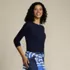 Petite Supima Cotton Long Sleeve Crewneck T-Shirt, alternative image