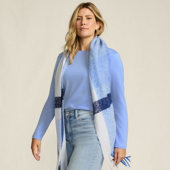 Knit Nylon Interlock Lambswool Tops | Lands' End