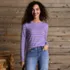 Supima Cotton Long Sleeve Crewneck T-Shirt, alternative image