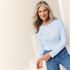 Women's Relaxed Supima Cotton Long Sleeve Crew Neck T-Shirt, alternative image