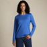 Women's Relaxed Supima Cotton Long Sleeve Crew Neck T-Shirt, Front