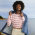 Petite Supima Cotton Long Sleeve Crewneck T-Shirt, alternative image
