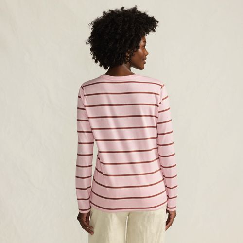 Supima Cotton Long Sleeve Crewneck T-Shirt, alternative image