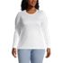 Women's Plus Size Relaxed Supima Cotton Long Sleeve Crew Neck T-Shirt, Front