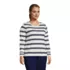 Plus Size Supima Cotton Long Sleeve Crewneck T-Shirt, alternative image