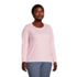 Plus Size Supima Cotton Long Sleeve Crewneck T-Shirt, alternative image