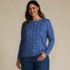 Women's Plus Size Relaxed Supima Cotton Long Sleeve Crew Neck T-Shirt, Front
