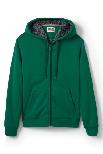 lands end sherpa lined hoodie