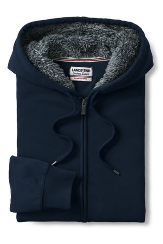 sherpa lined sleeves hoodie