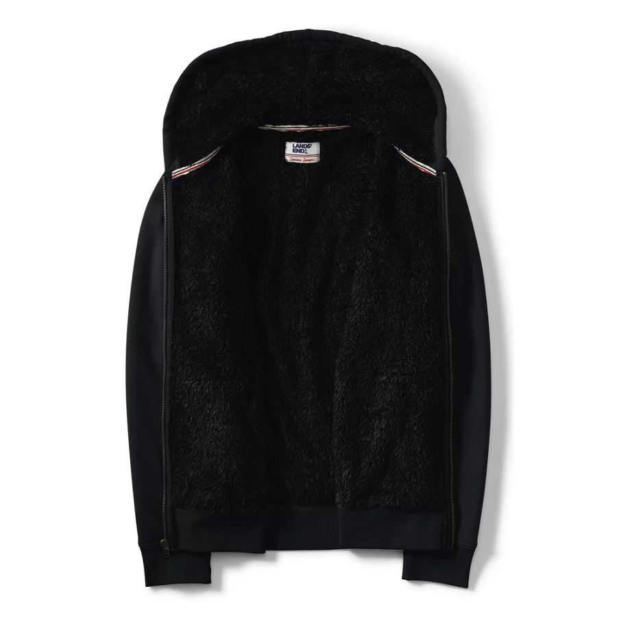 Men's Serious Sweats Full Zip Sherpa Fleece Hoodie view 3