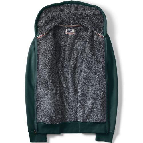 Sweat-Kapuzenjacke mit Teddyfleece-Innenseite für Herren