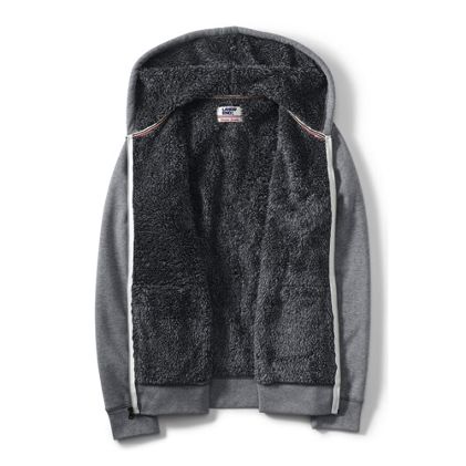 Men's Serious Sweats Full Zip Sherpa Fleece Hoodie - image 3
