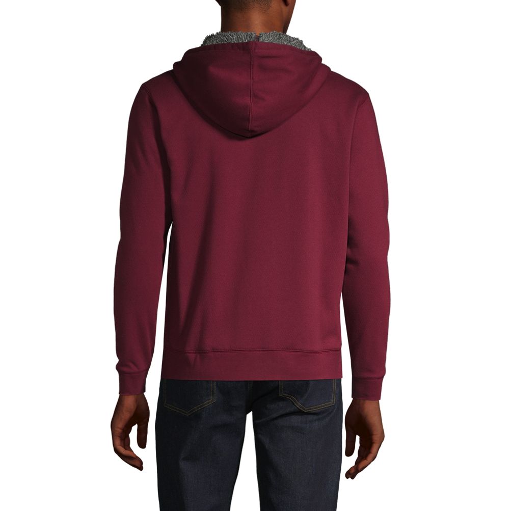 Men's Serious Sweats Full Zip Sherpa Fleece Hoodie | Lands' End