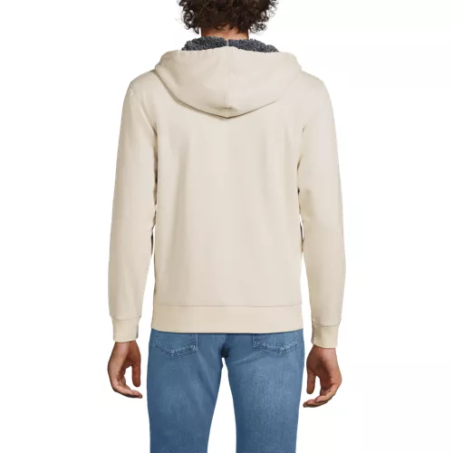 Men's Serious Sweats Full Zip Sherpa Fleece Hoodie, Back