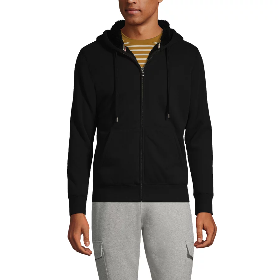 Men's Serious Sweats Full Zip Sherpa Fleece Hoodie view 2
