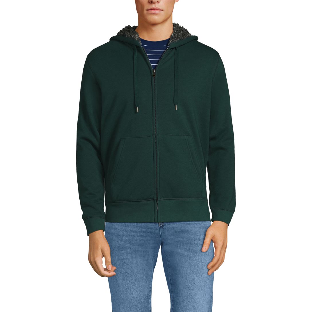 Men's Serious Sweats Full Zip Sherpa Fleece Hoodie