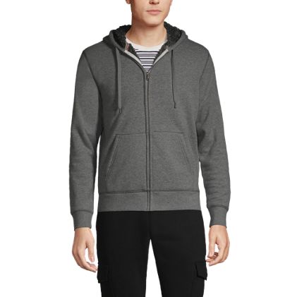 Men's Serious Sweats Full Zip Sherpa Fleece Hoodie - image 2