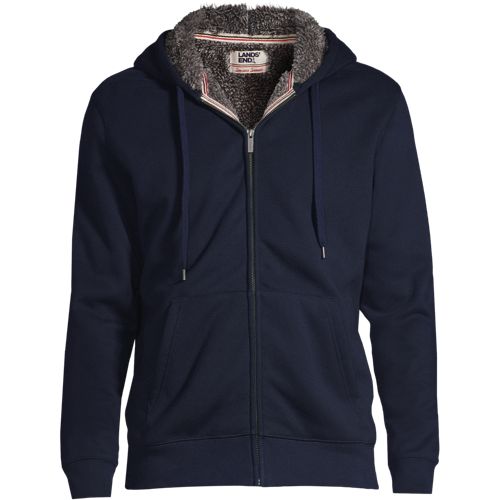 Men s Serious Sweats Full Zip Sherpa Fleece Hoodie