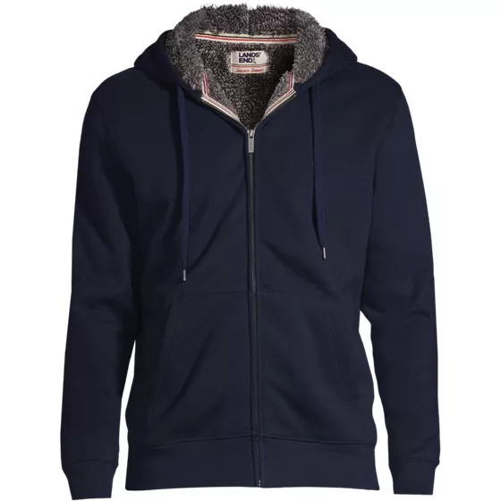 Men's Serious Sweats Full Zip Sherpa Fleece Hoodie - primary