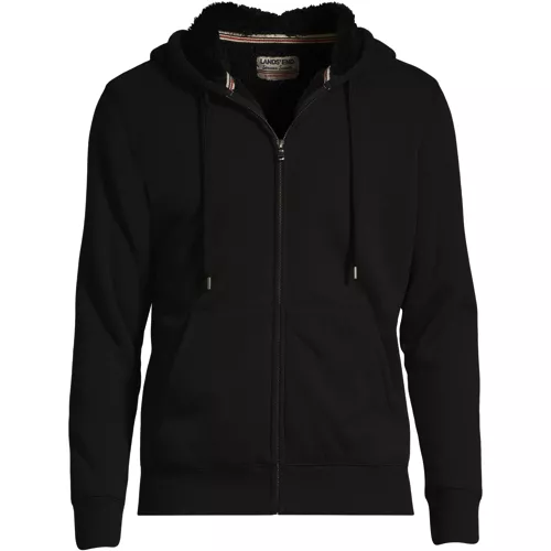 Men's Tall Serious Sweats Full Zip Sherpa Fleece Hoodie