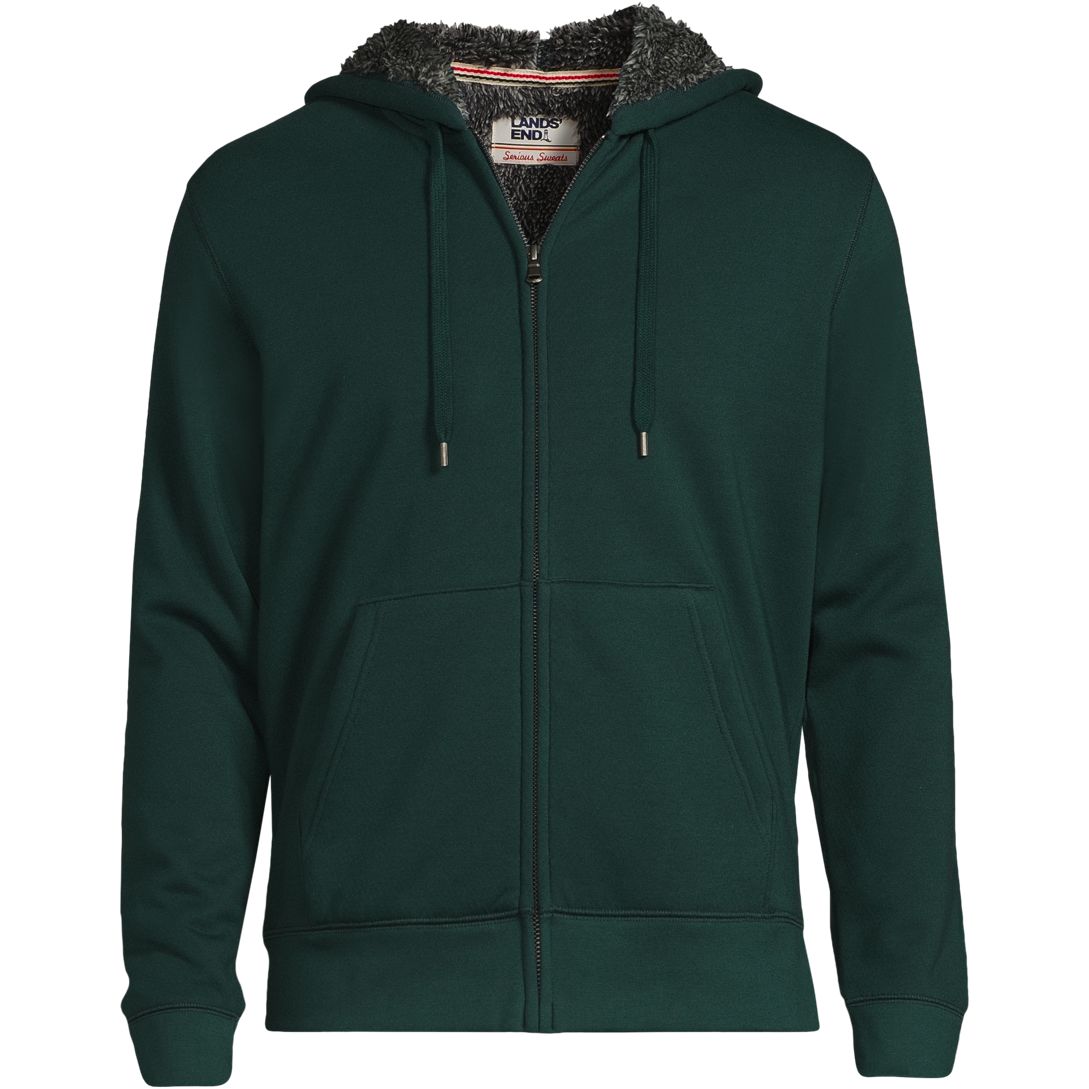 Men's Serious Sweats Full Zip Sherpa Fleece Hoodie