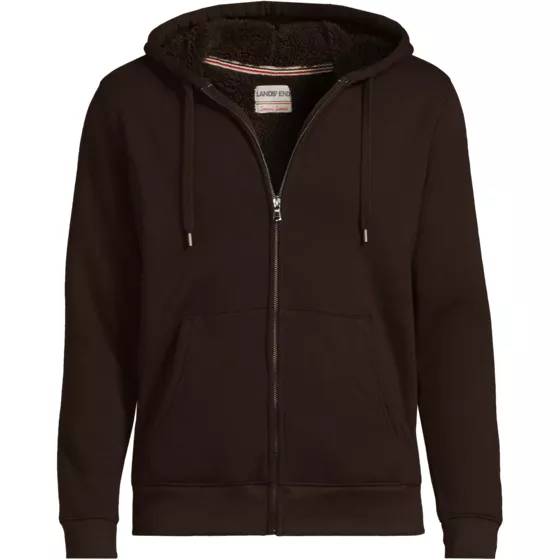 Men's Big and Tall Serious Sweats Full Zip Sherpa Fleece Hoodie - primary