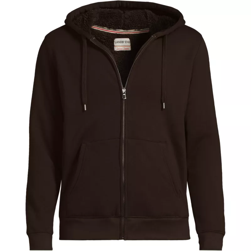Men's Big Serious Sweats Full Zip Sherpa Fleece Hoodie, Front