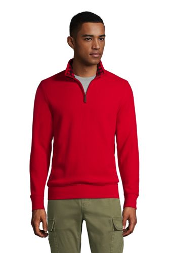 red half zip jumper