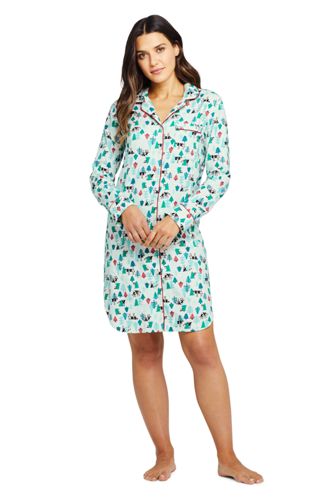women's long sleeve flannel nightgowns