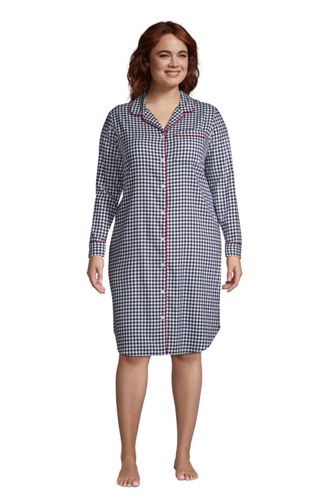 long flannel nightgowns plus size