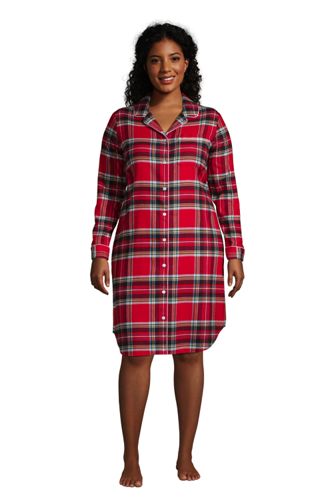 women's plus size flannel nightgowns