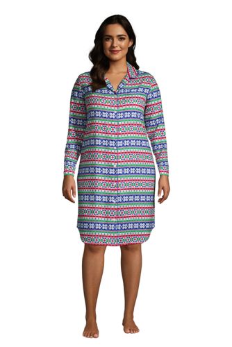 women's long sleeve flannel nightgowns