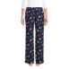 Women's Print Flannel Pajama Pants, Back