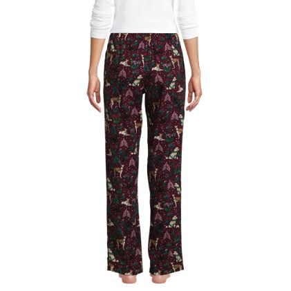 Women's Petite Print Flannel Pajama Pants - image 1