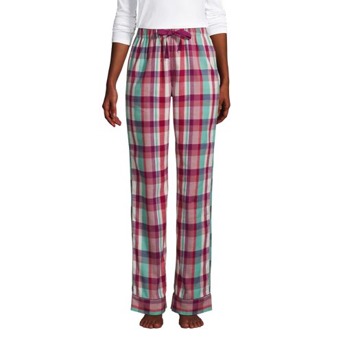 Women's Plaid Flannel Pyjama Bottoms | Lands' End