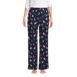 Women's Print Flannel Pajama Pants, Front